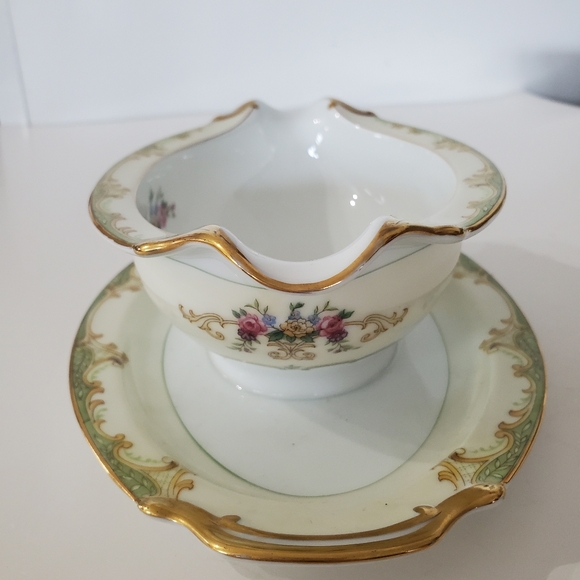 Vtg Noritake WINTON Gravy Boat w/Attached Underplate Made In Japan No Chips EUC! - Picture 12 of 16